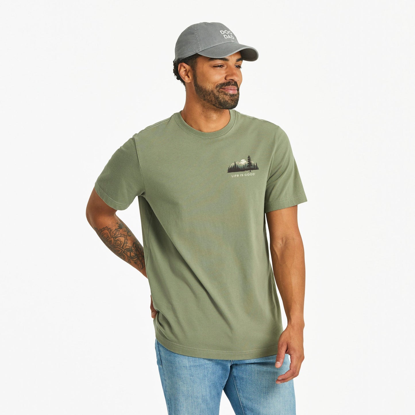 Men's Evergreen Silhouette Short Sleeve Crusher Tee