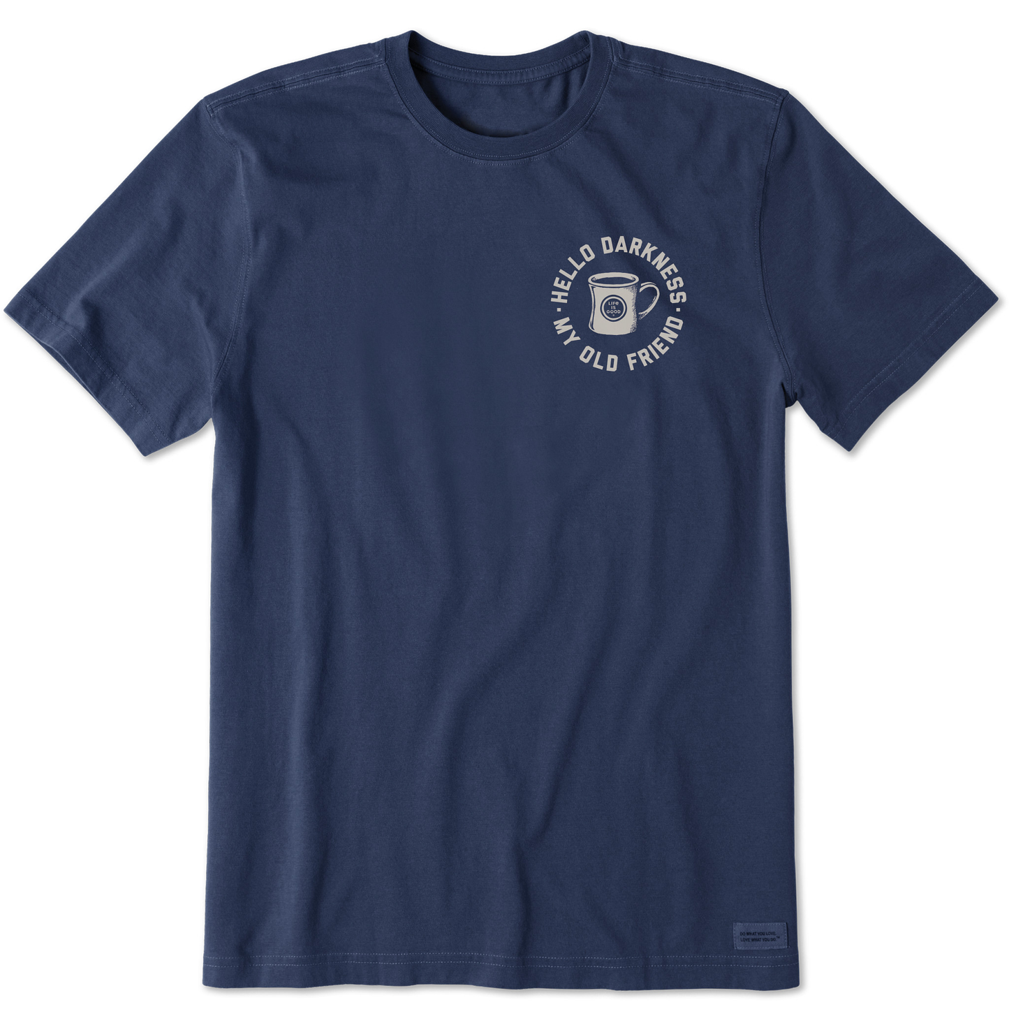 Men's Hello Darkness My Old Friend Short Sleeve Crusher Tee