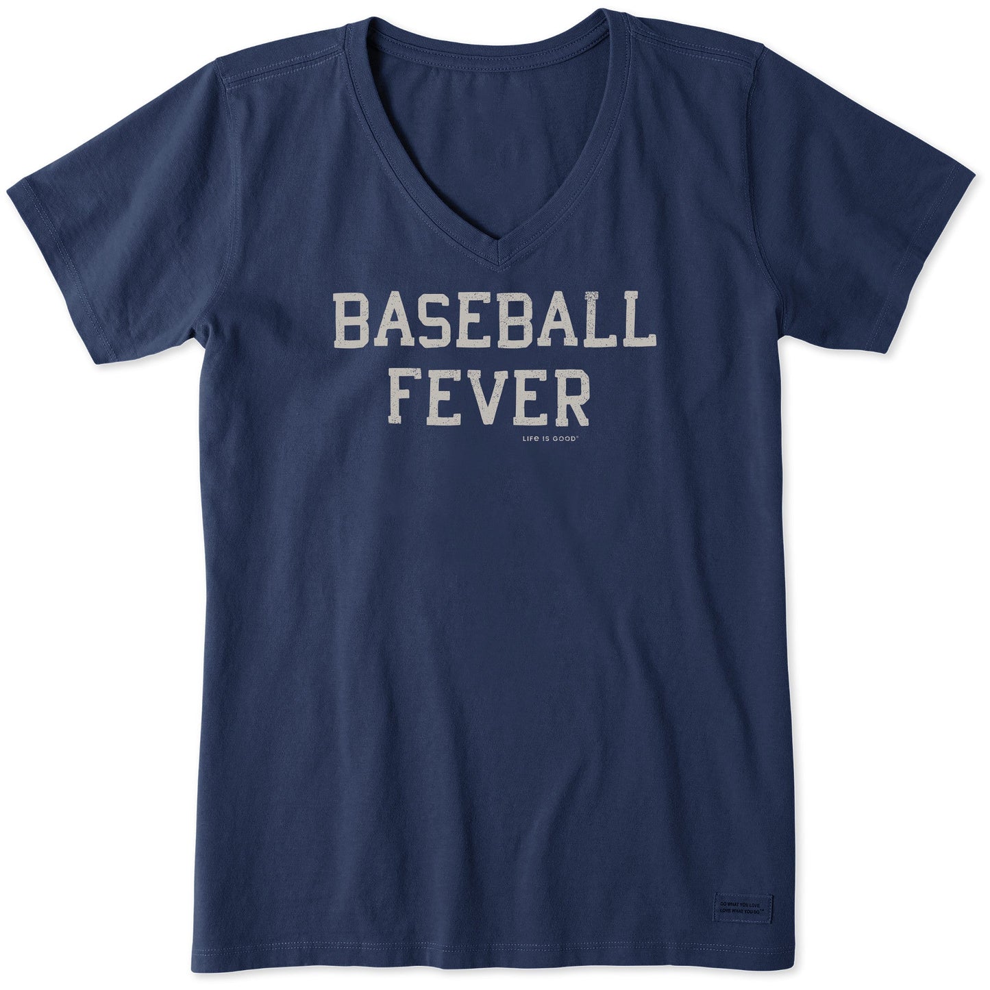 Women's Baseball Fever Block Short Sleeve Vee