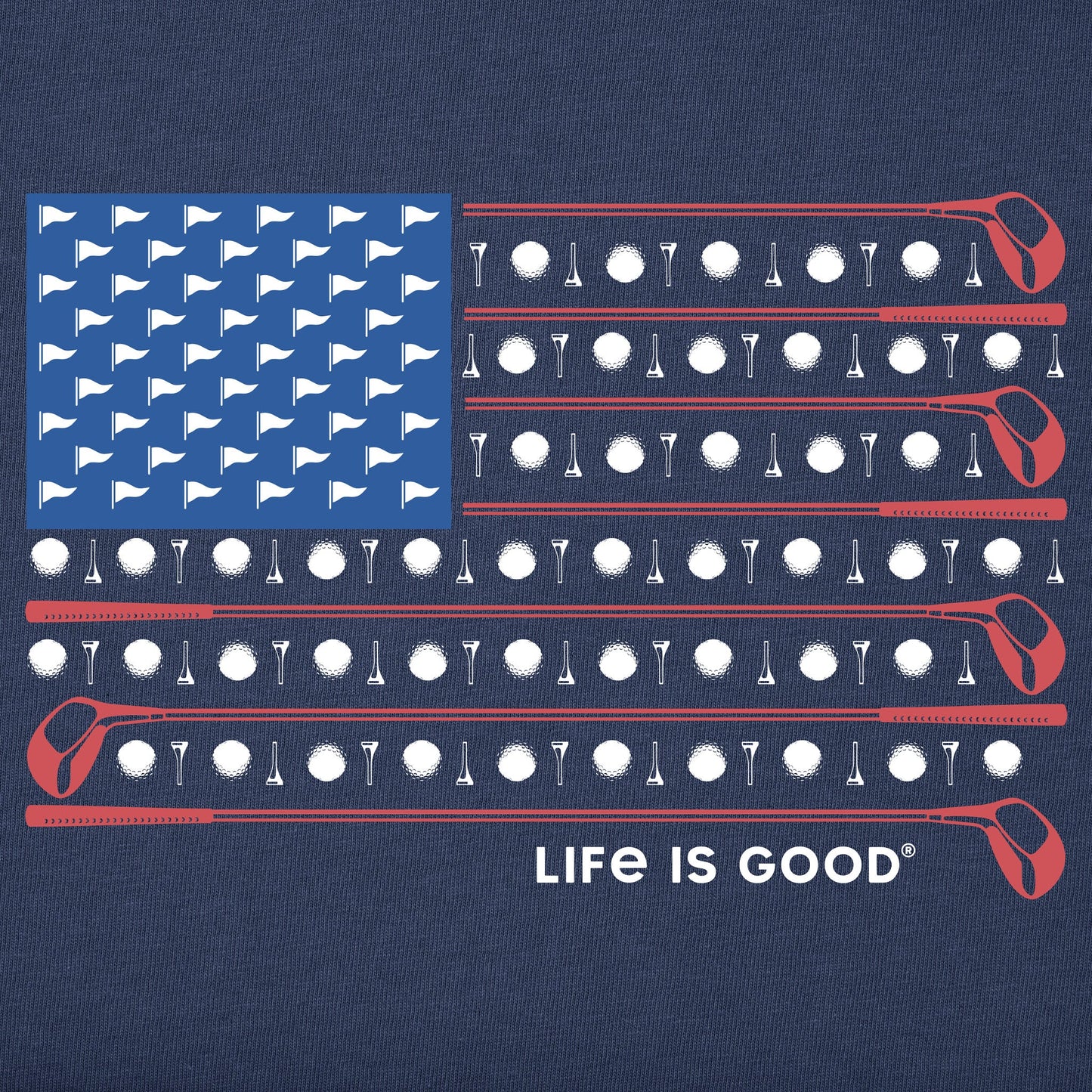 Women's The Golf Spangled Banner Short Sleeve Tee