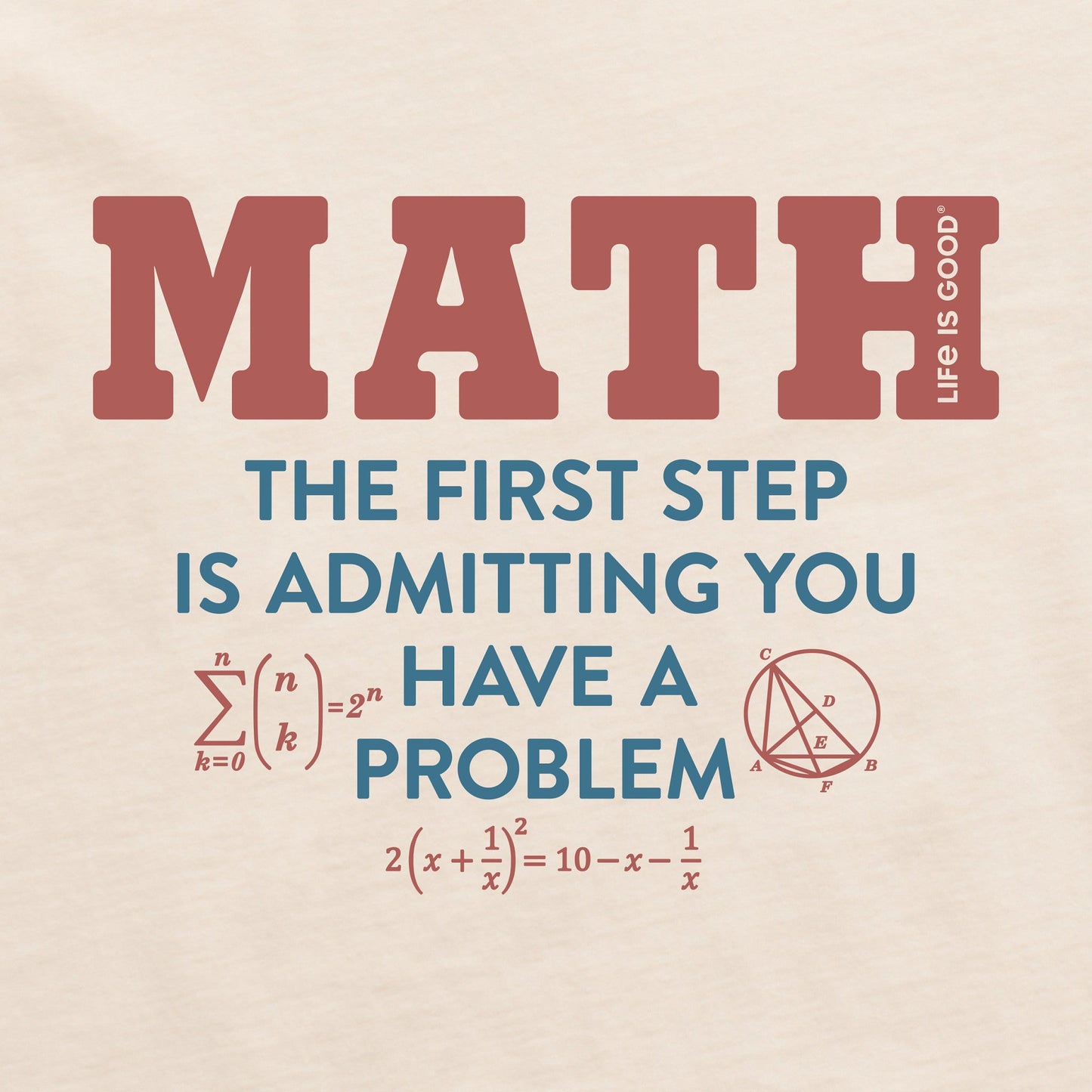 Men's Math Problem Short Sleeve Crusher Tee