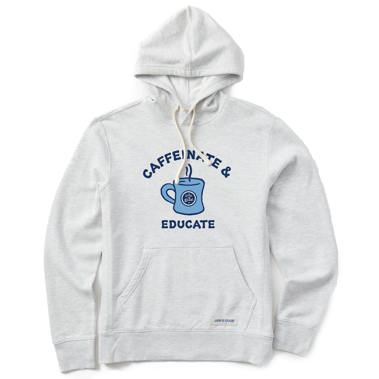 Men's Caffeinate and Educate Simply True Fleece Hoodie