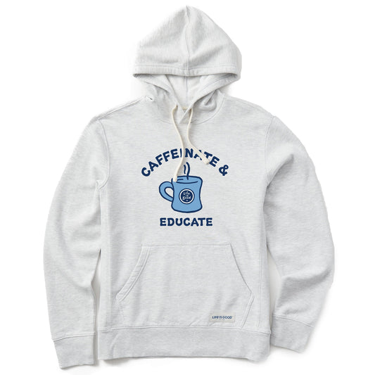 Men's Caffeinate and Educate Simply True Fleece Hoodie