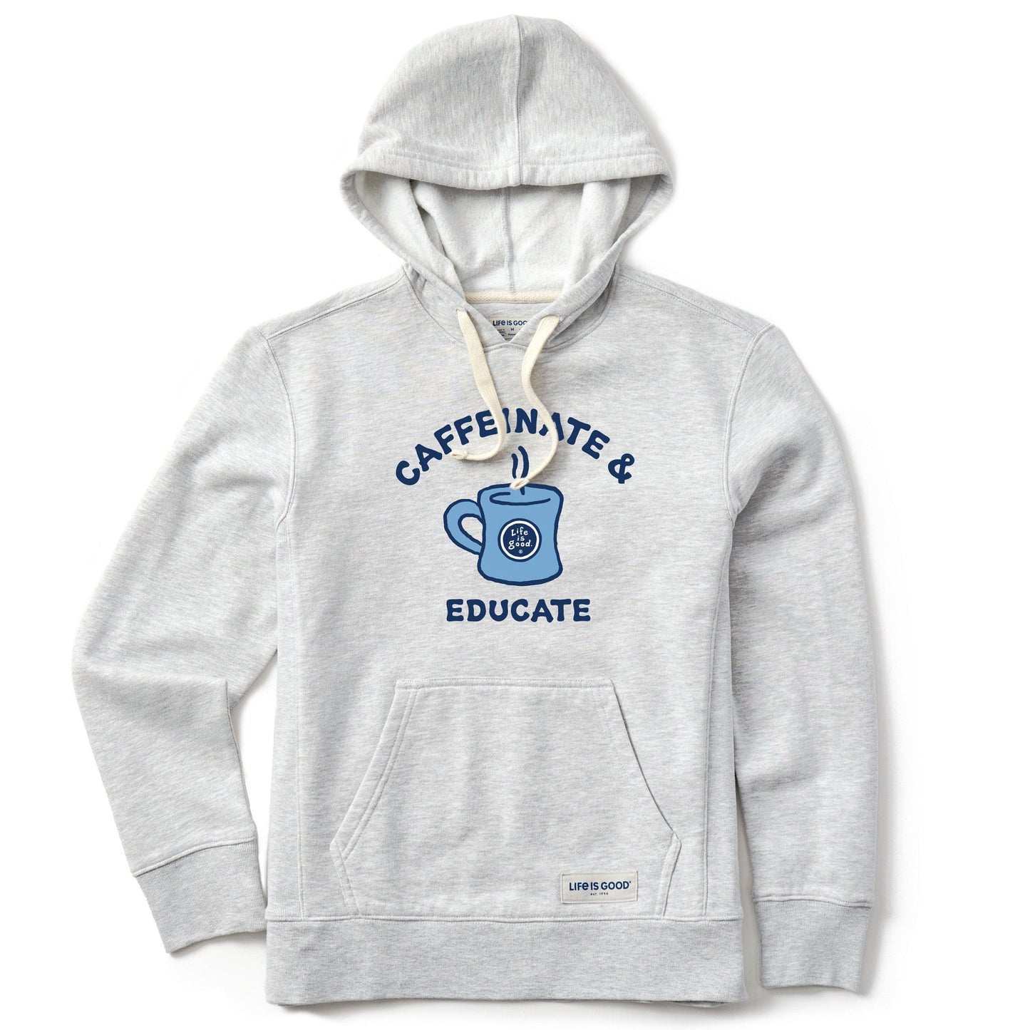 Women's Caffeinate and Educate Simply True Fleece Hoodie