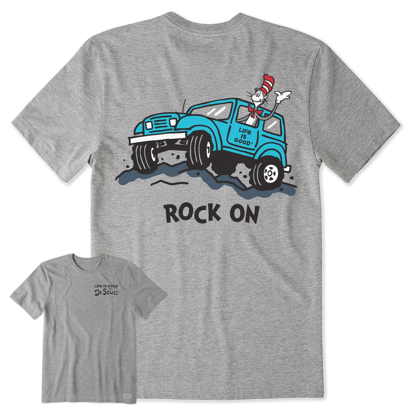 Men's The Cat Rock On 4x4 Short Sleeve Crusher Tee