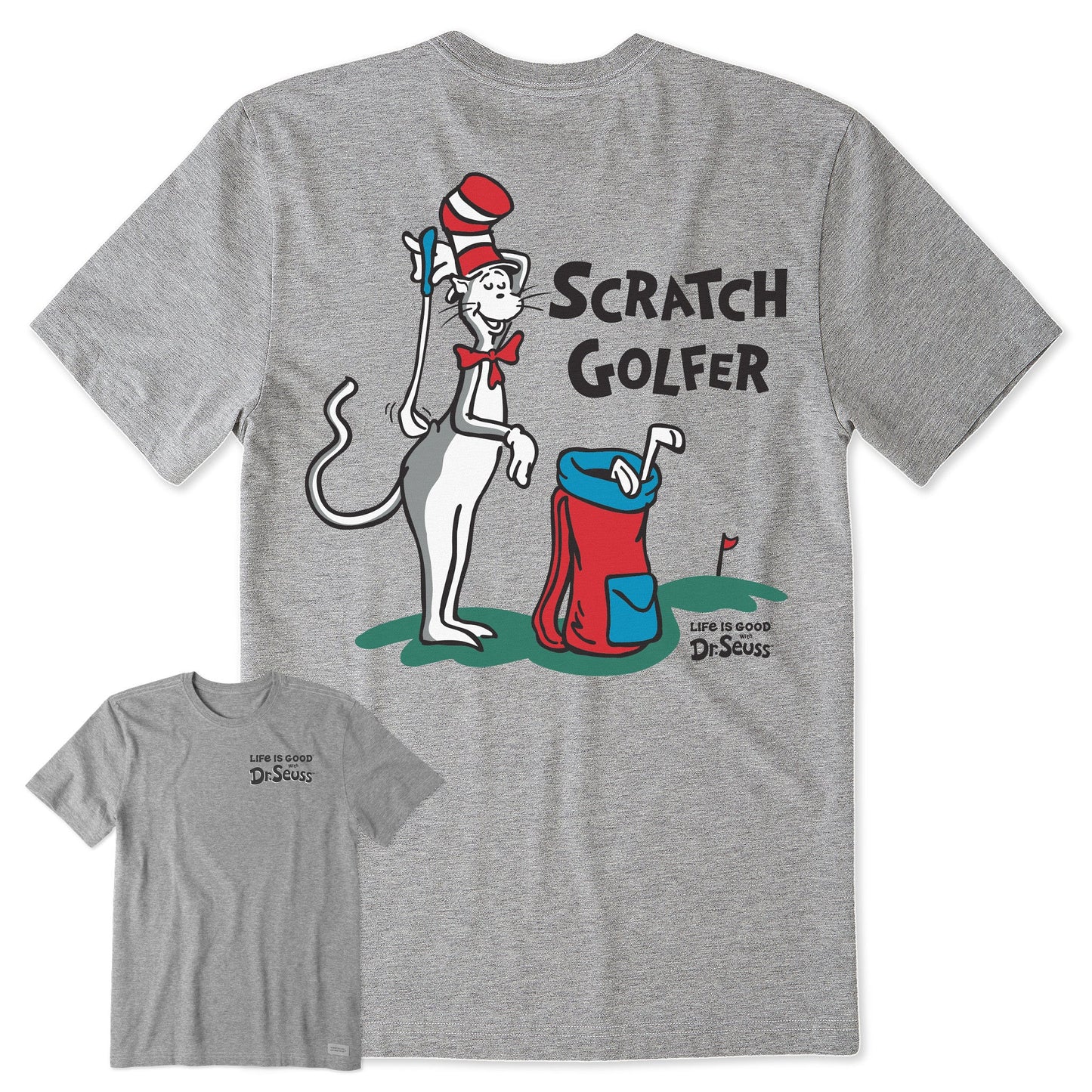 Men's The Cat Scratch Golfer Short Sleeve Crusher Tee