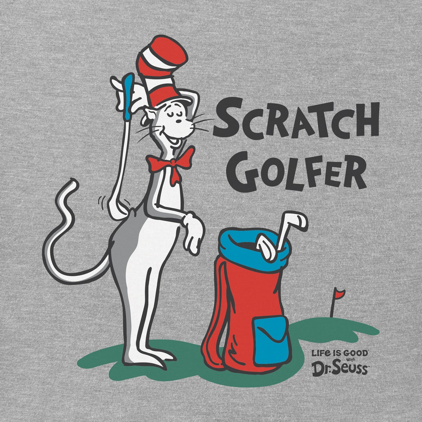 Men's The Cat Scratch Golfer Short Sleeve Crusher Tee