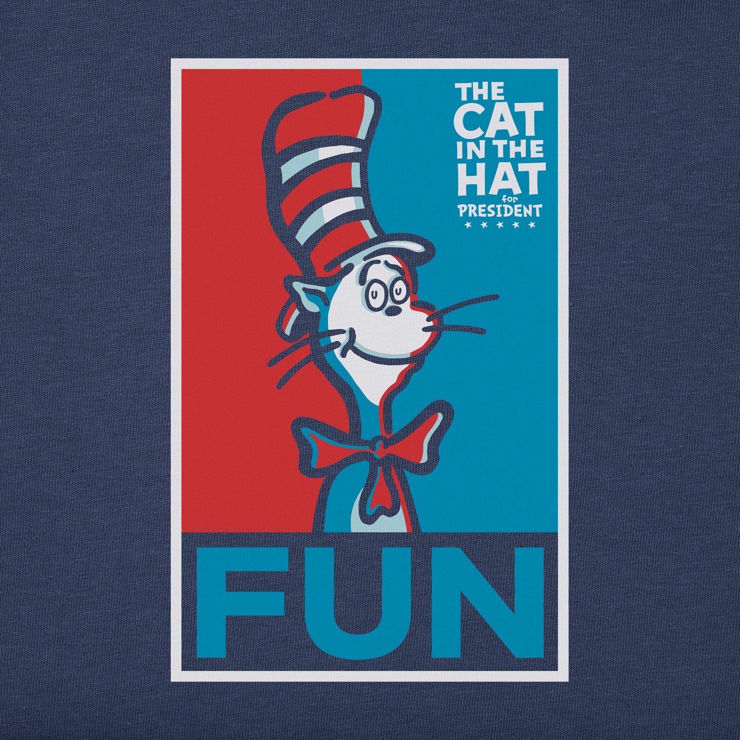 Men's The Cat For President Short Sleeve Crusher Tee