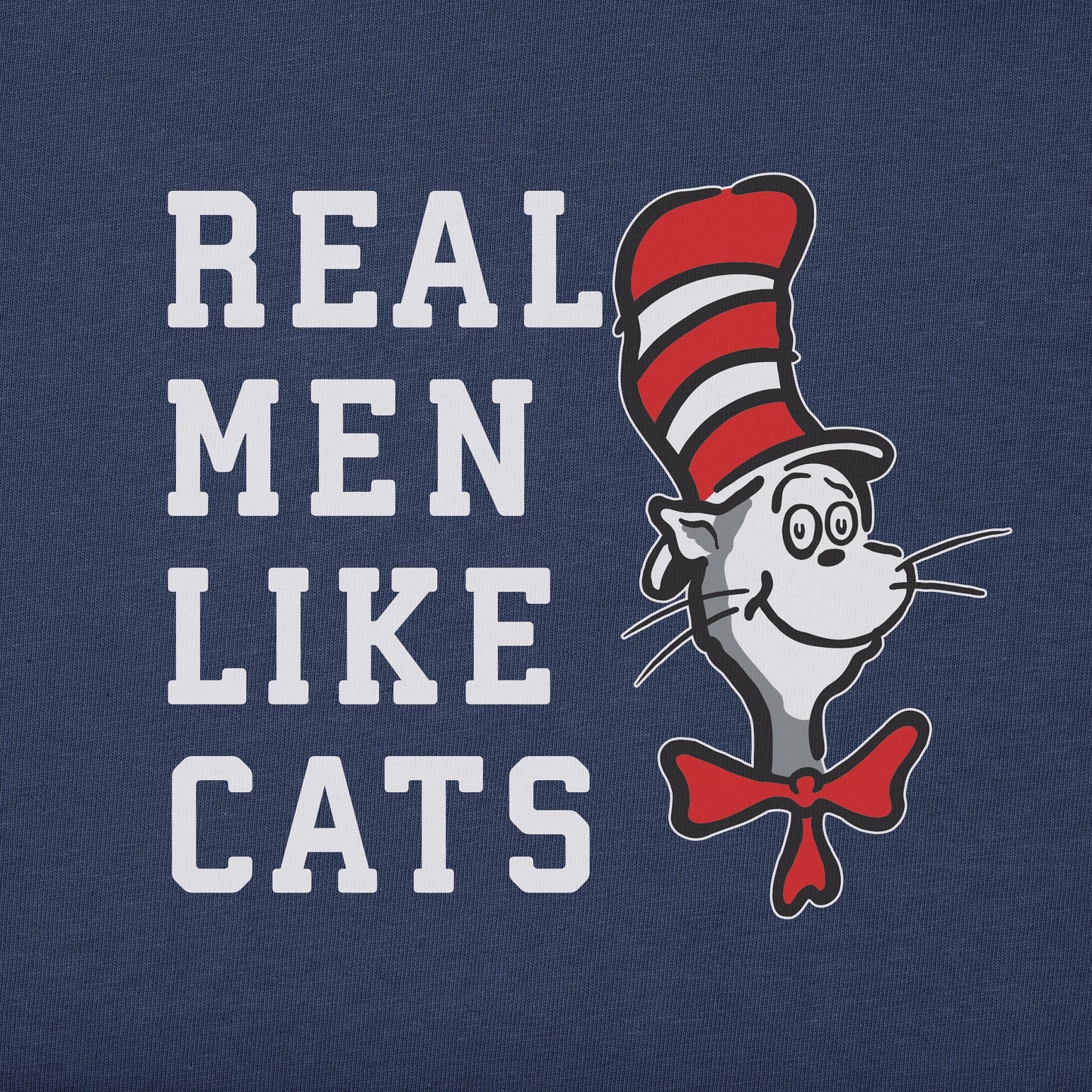 Men's Real Men Like Cats Short Sleeve Crusher Tee