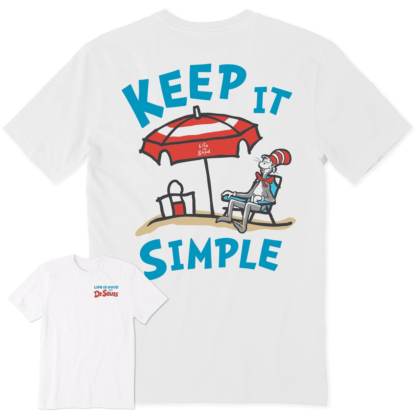 Men's Cat in the Hat Keep it Simple Short Sleeve Crusher-LITE Tee