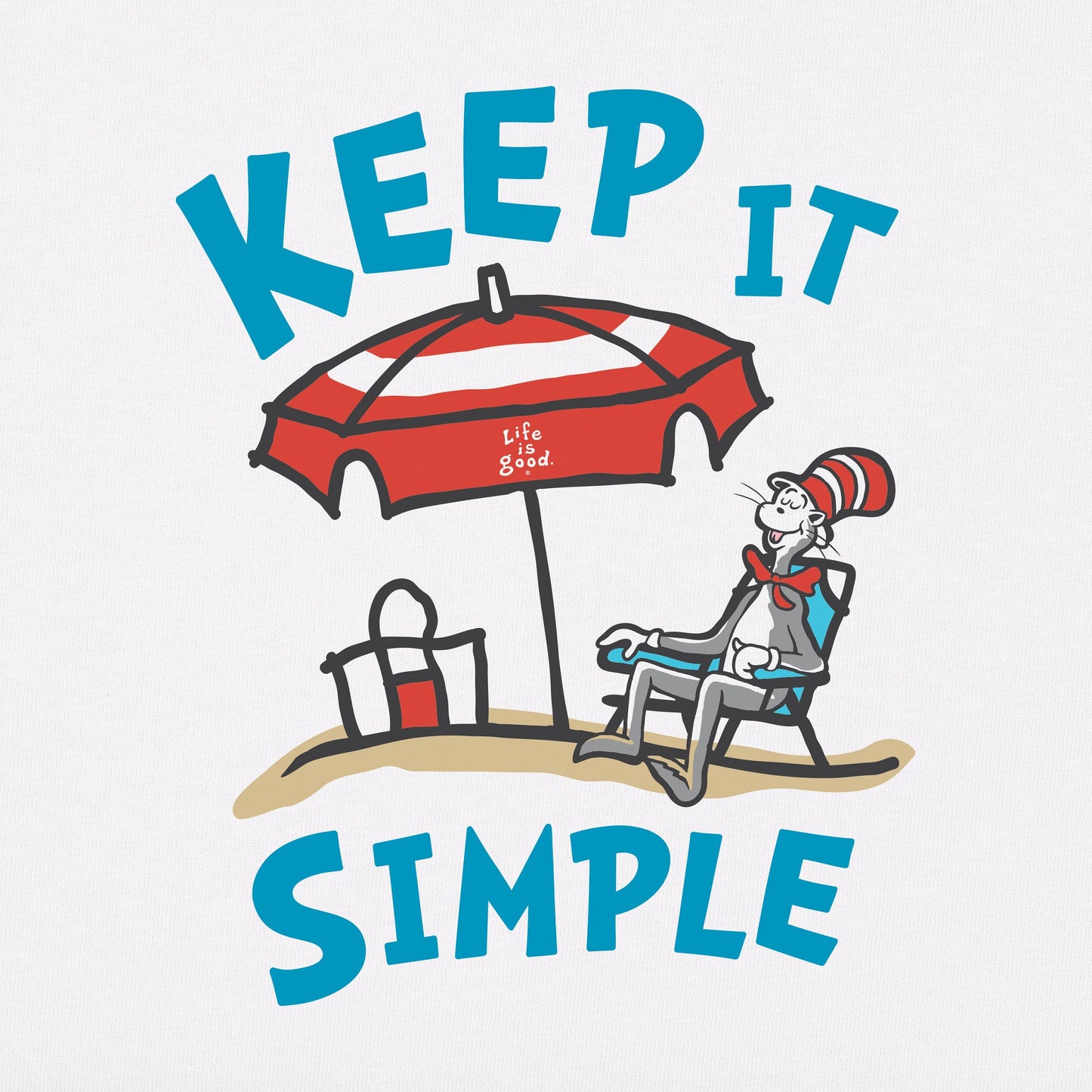Men's Cat in the Hat Keep it Simple Short Sleeve Crusher-LITE Tee