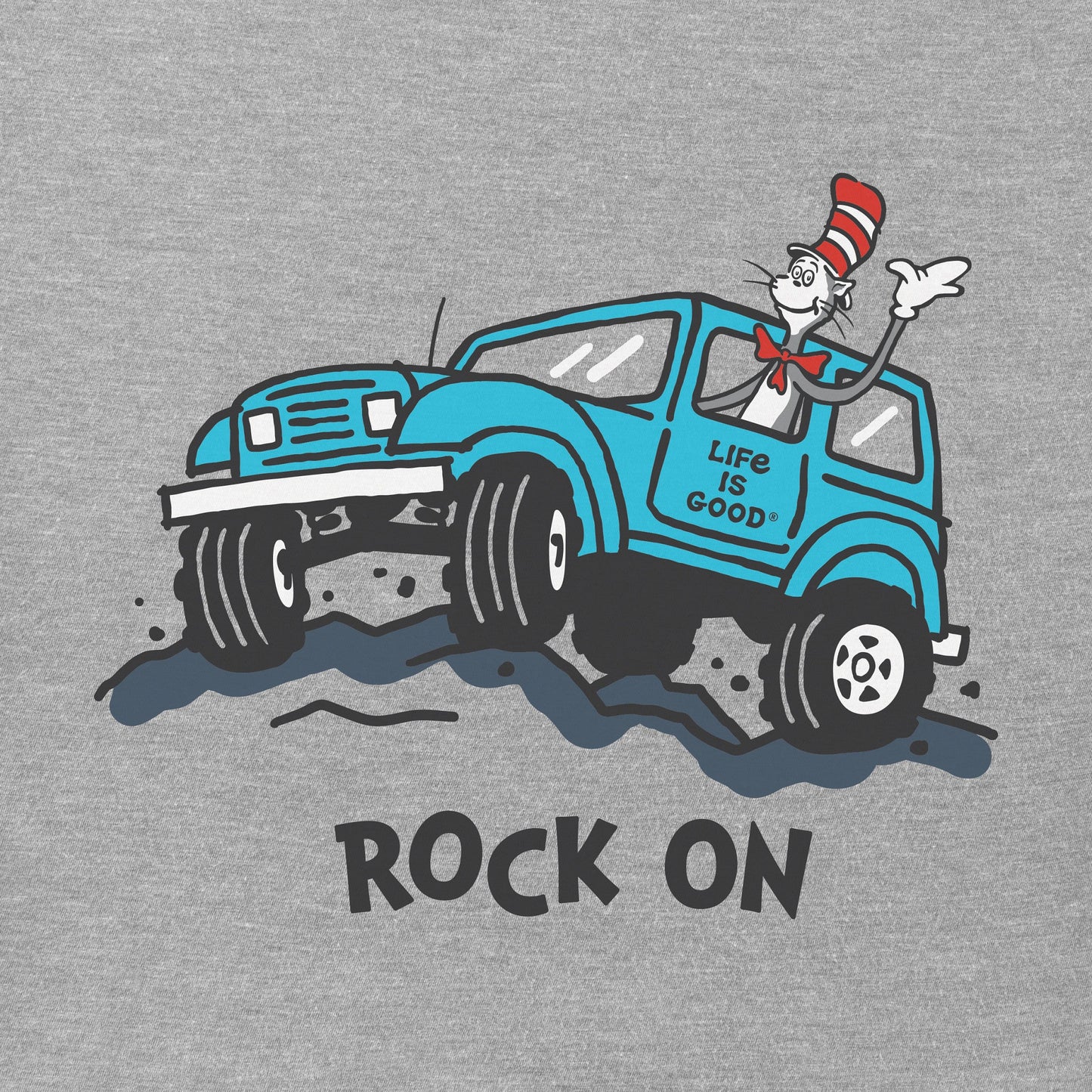 Women's The Cat Rock On 4x4 Short Sleeve Crusher Tee