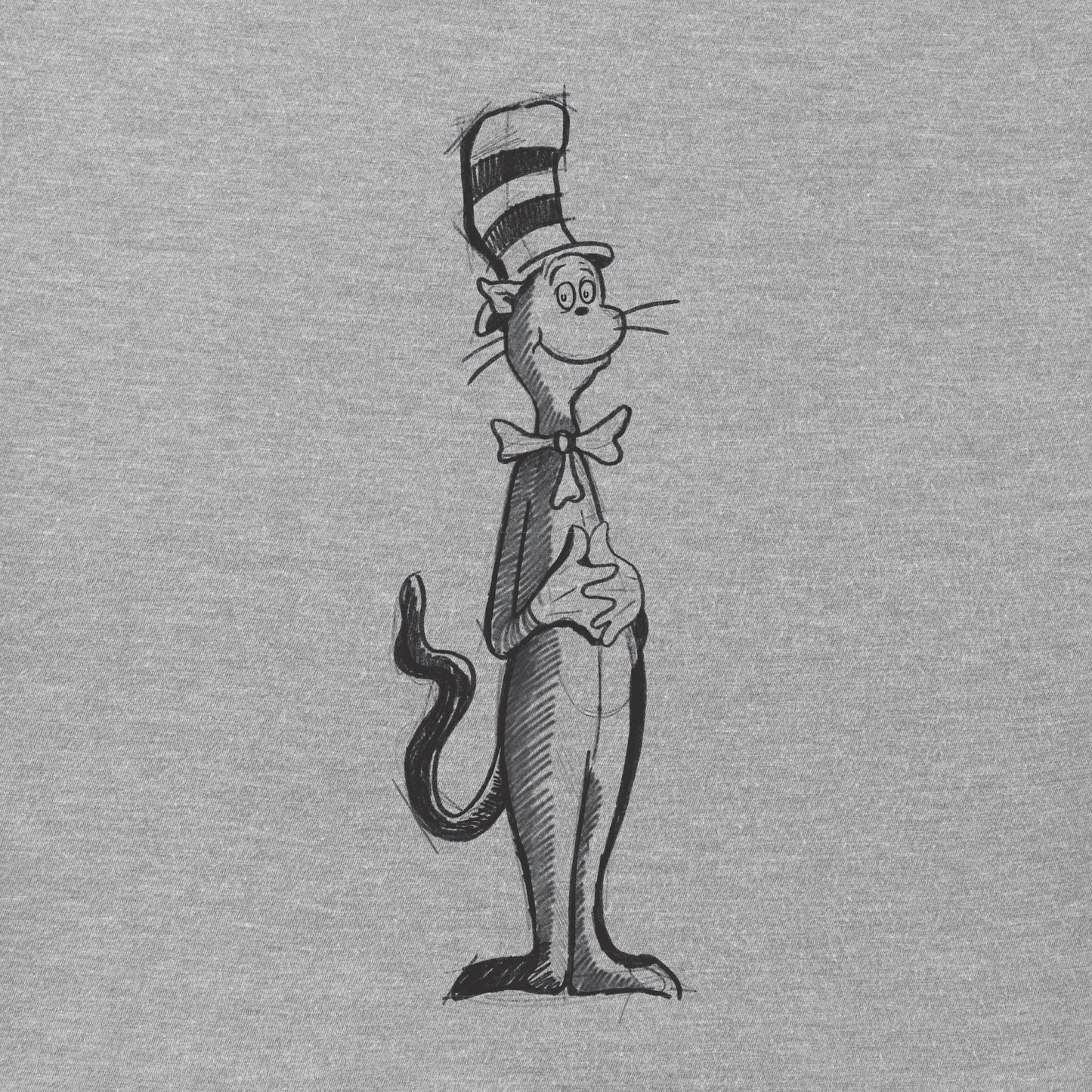 Men's The Cat Hand Drawn Short Sleeve Crusher Tee