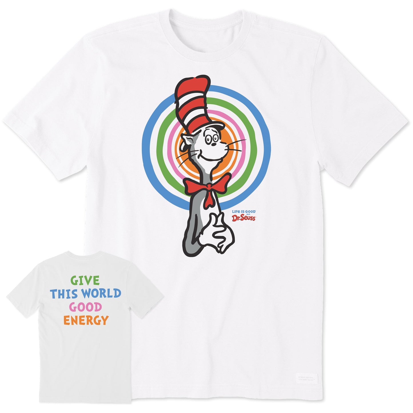 Men's The Cat Good Energy Short Sleeve Crusher Tee