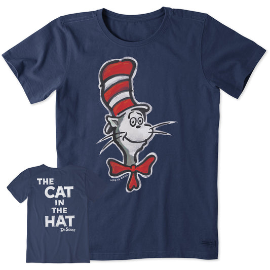 Women's Cat in the Hat Short Sleeve Crusher Tee