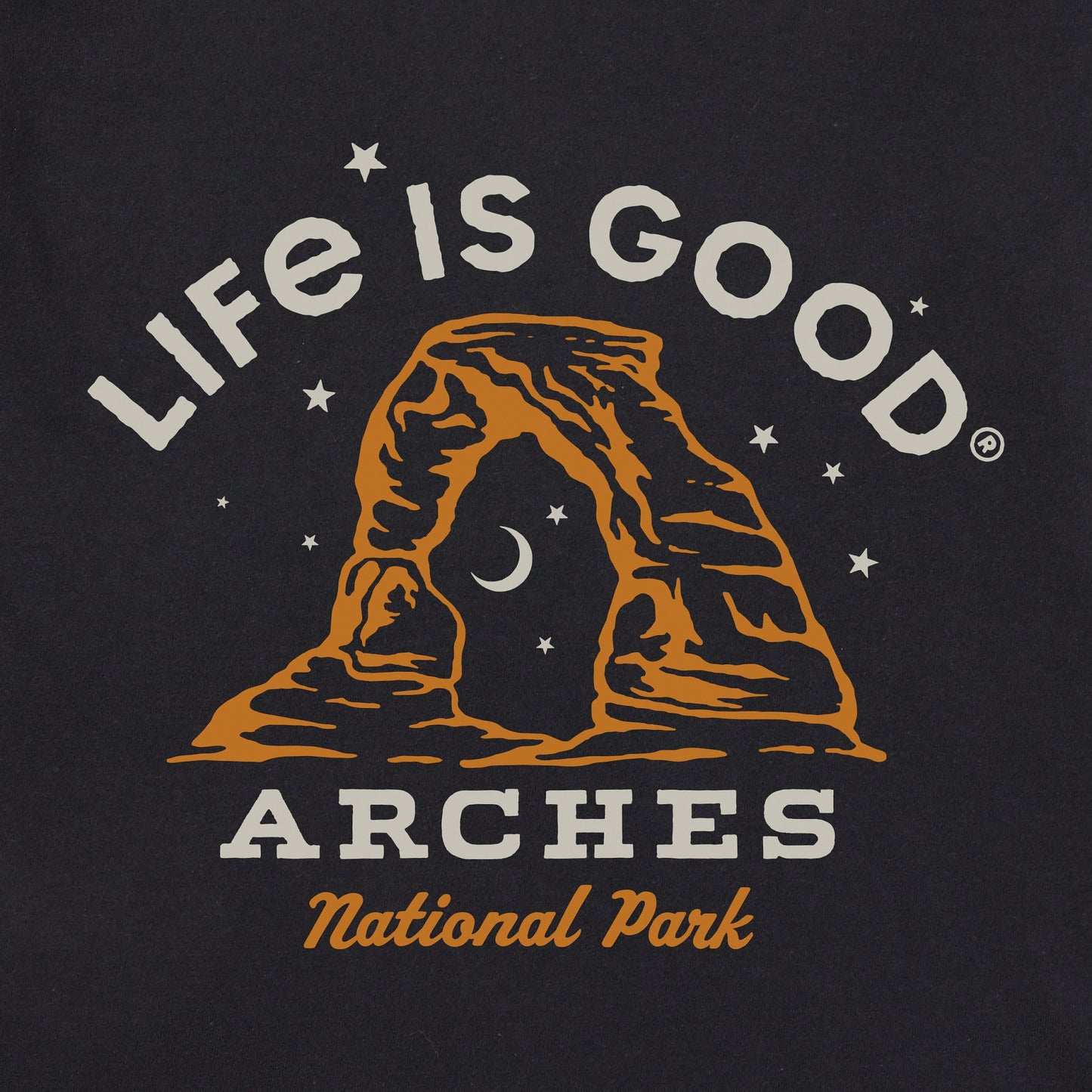 Men's Arches National Park Hand Drawn Short Sleeve Crusher Tee
