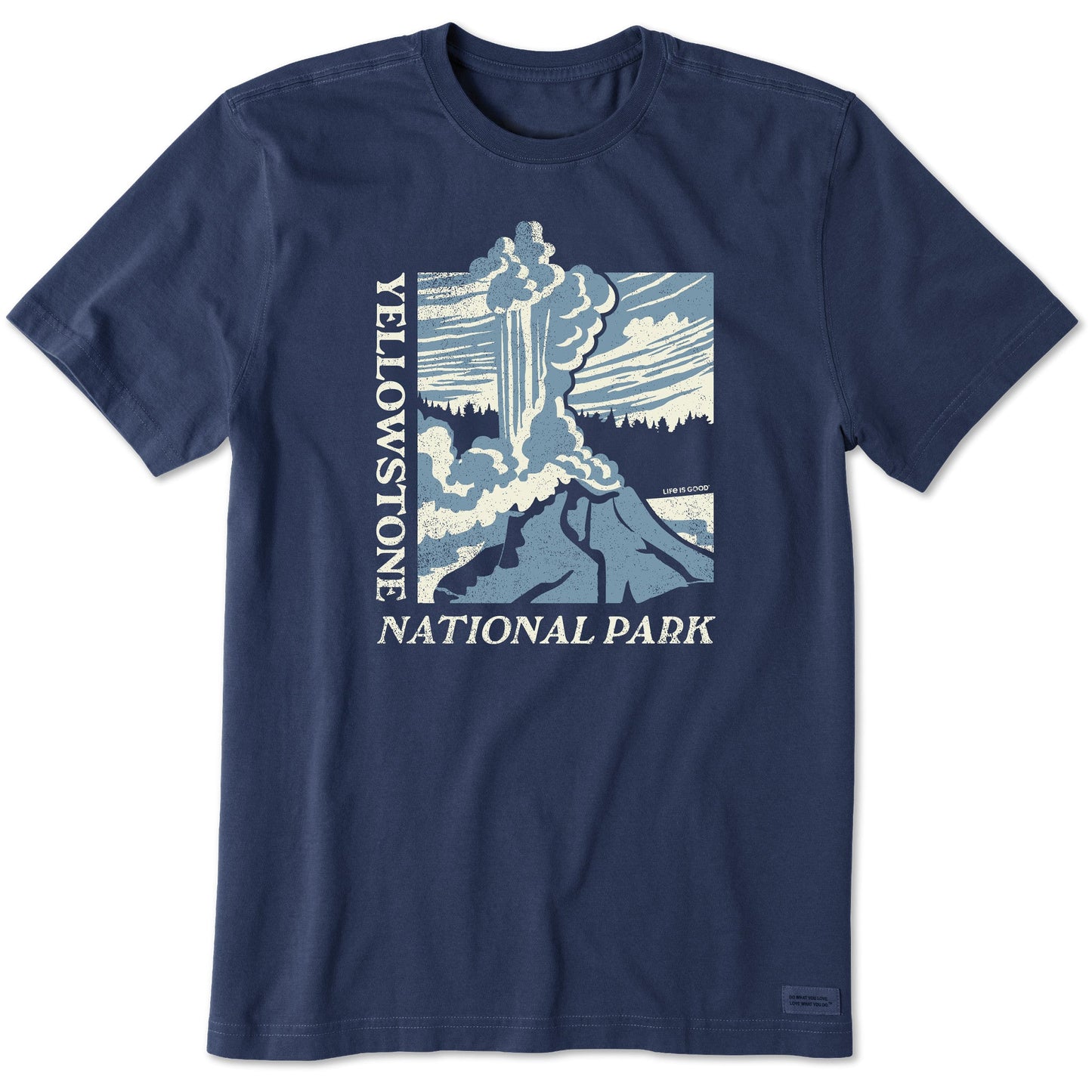 Men's Old Faithful Yellowstone Short Sleeve Crusher Tee