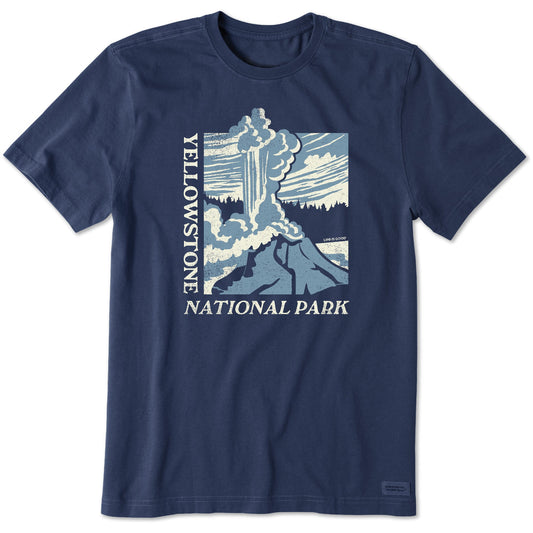 Men's Old Faithful Yellowstone Short Sleeve Crusher Tee