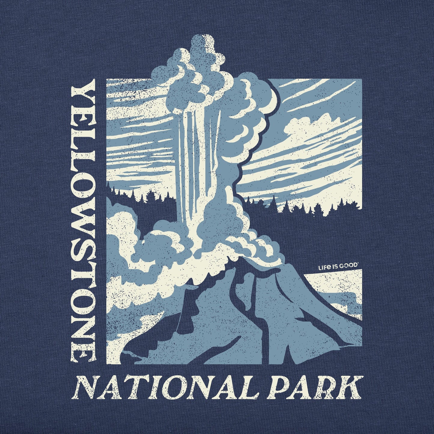 Men's Old Faithful Yellowstone Short Sleeve Crusher Tee