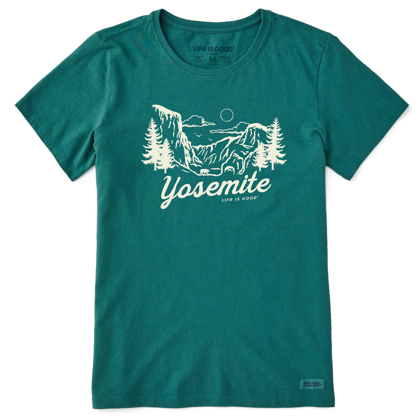 Women's Yosemite Hand Drawn Scene Short Sleeve Crusher Tee