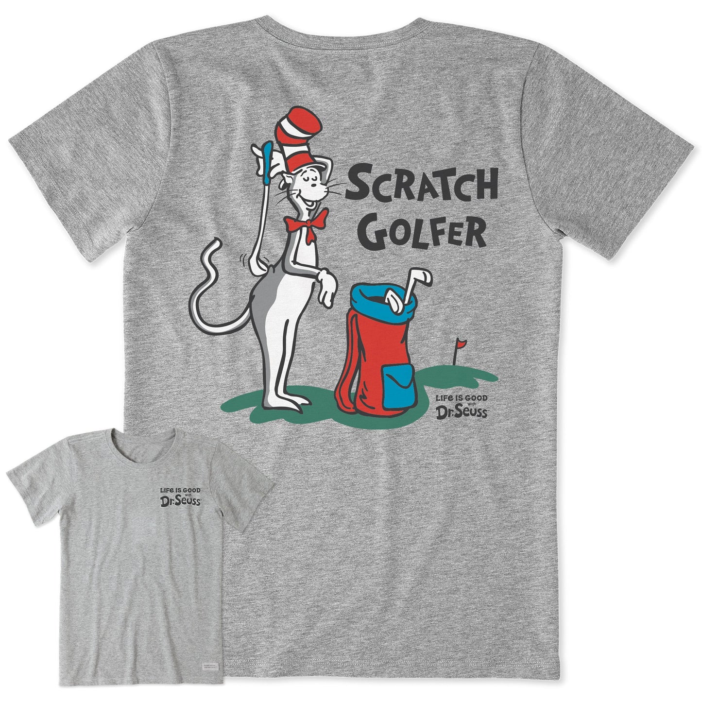 Women's The Cat Scratch Golfer Short Sleeve Crusher Tee