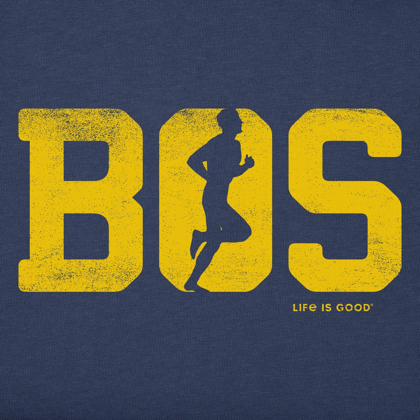 Men's Run Boston Men Silhouette Short Sleeve Tee