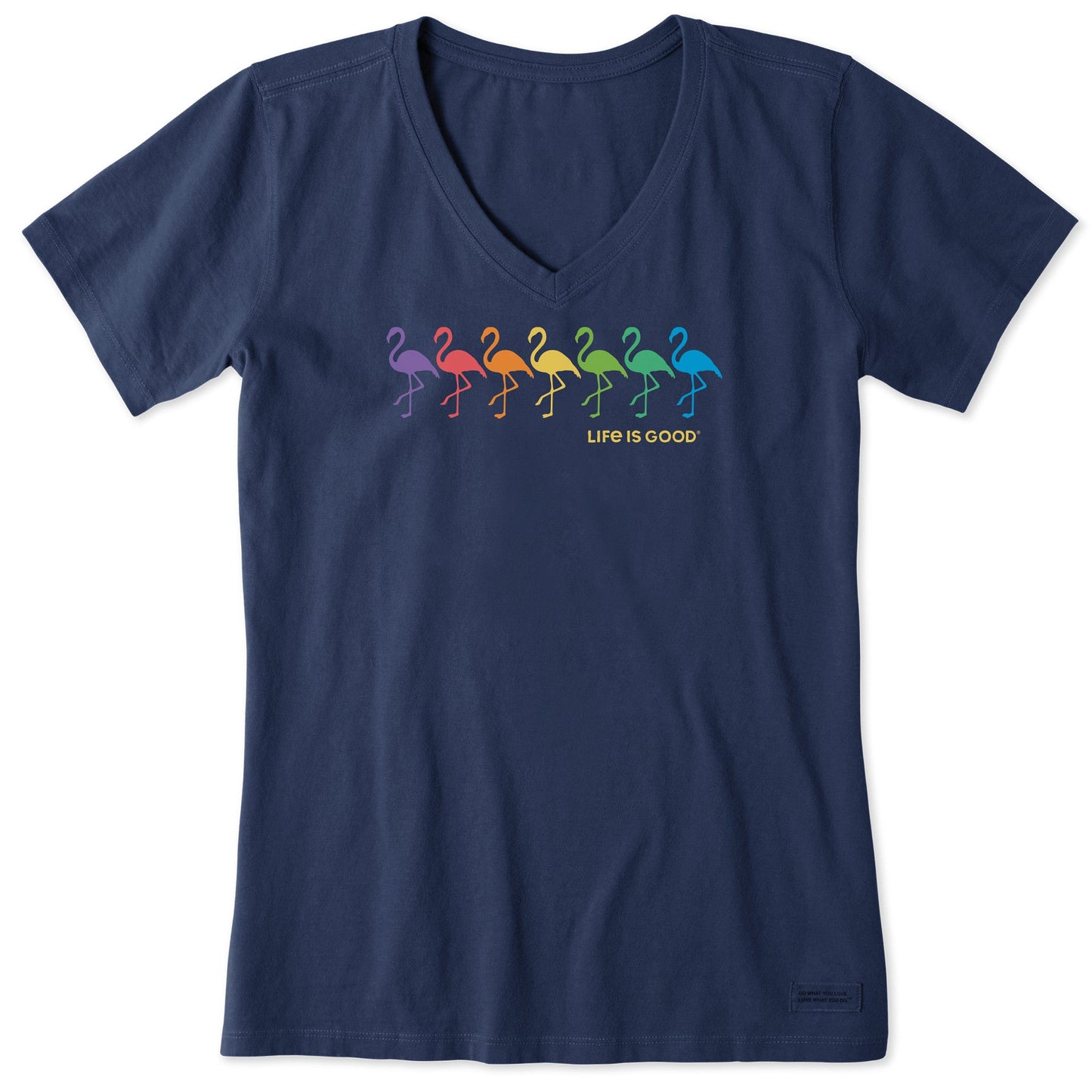 Women's Flamingo Spectrum Short Sleeve Vee