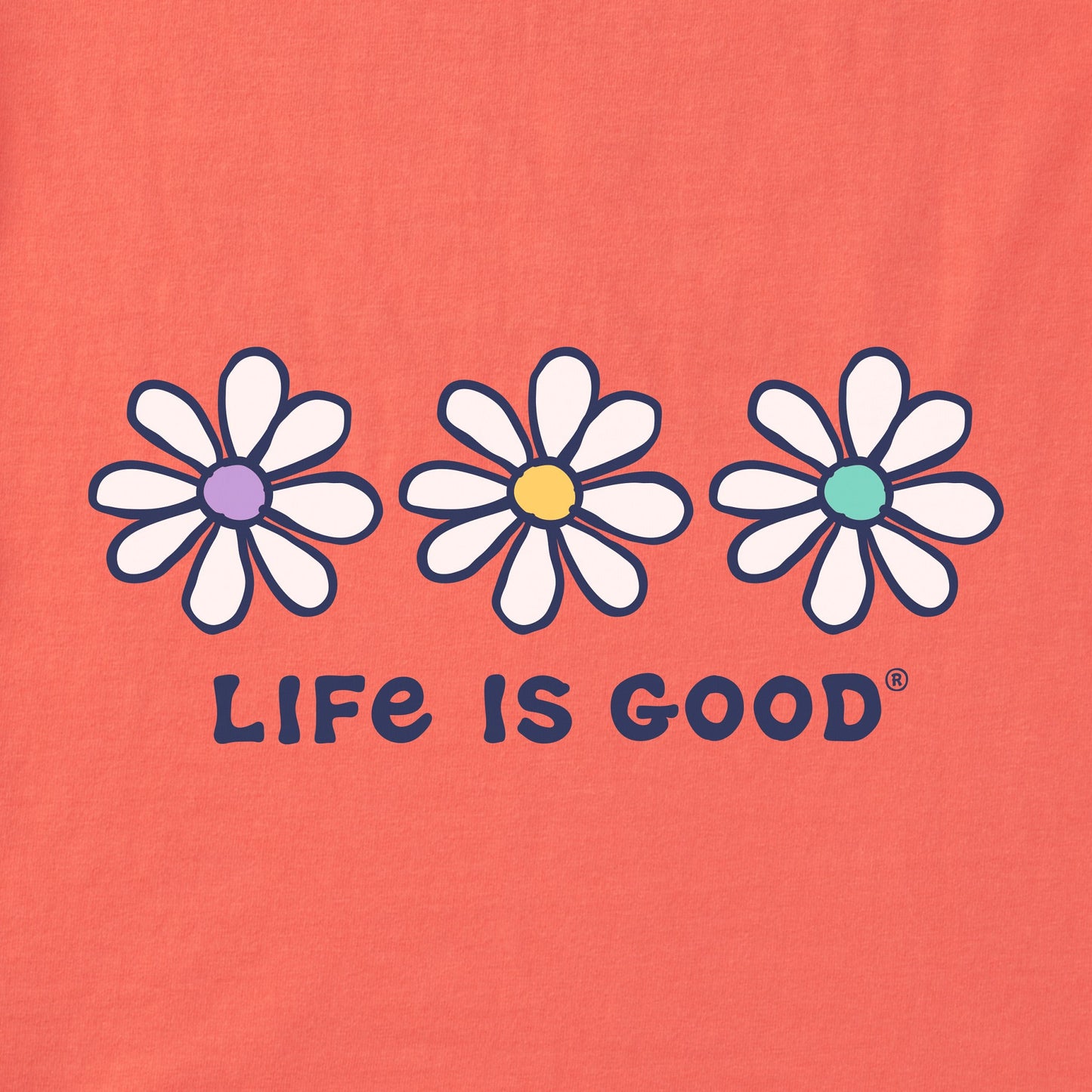 Women's 3 Daisies Short Sleeve Vee