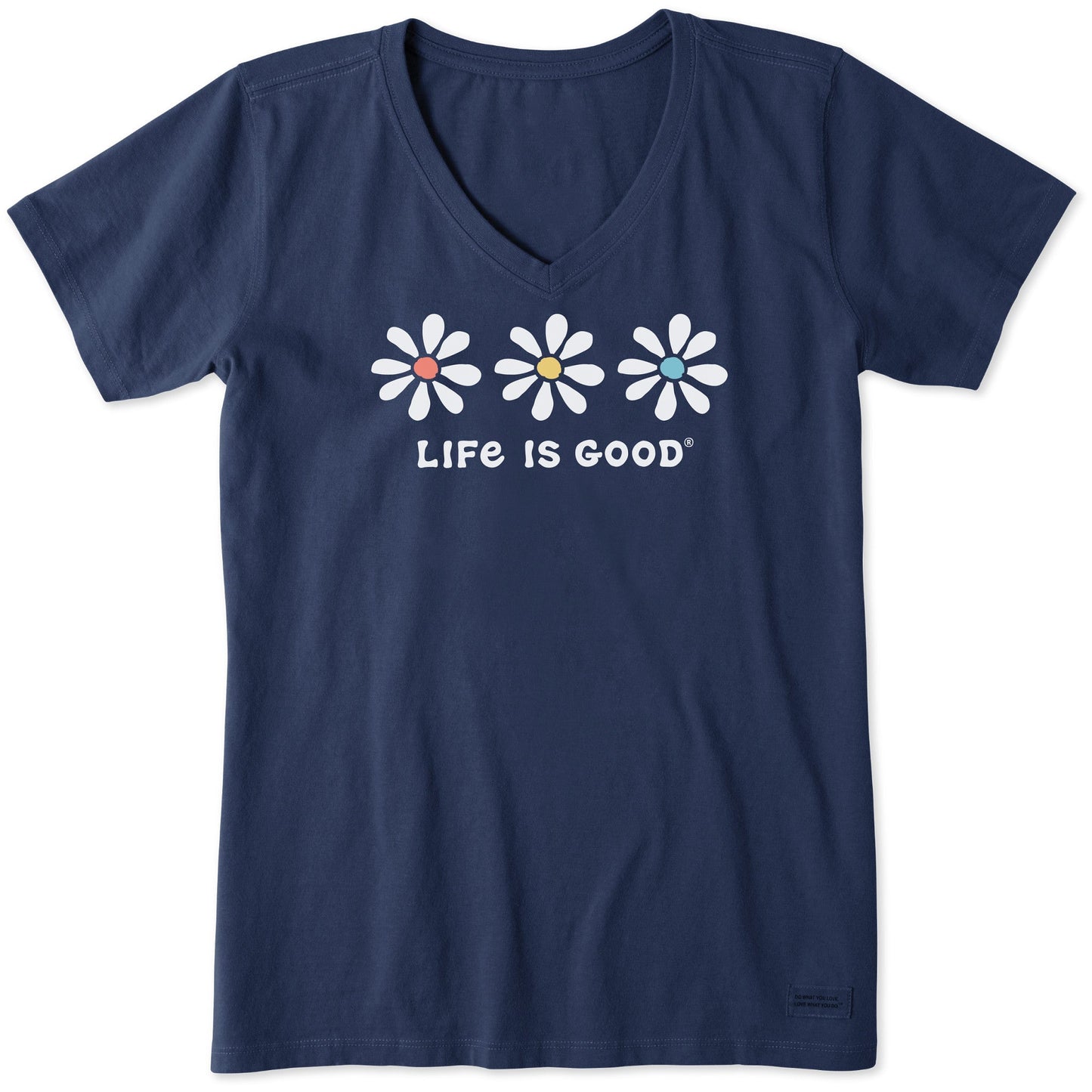 Women's 3 Daisies Short Sleeve Vee