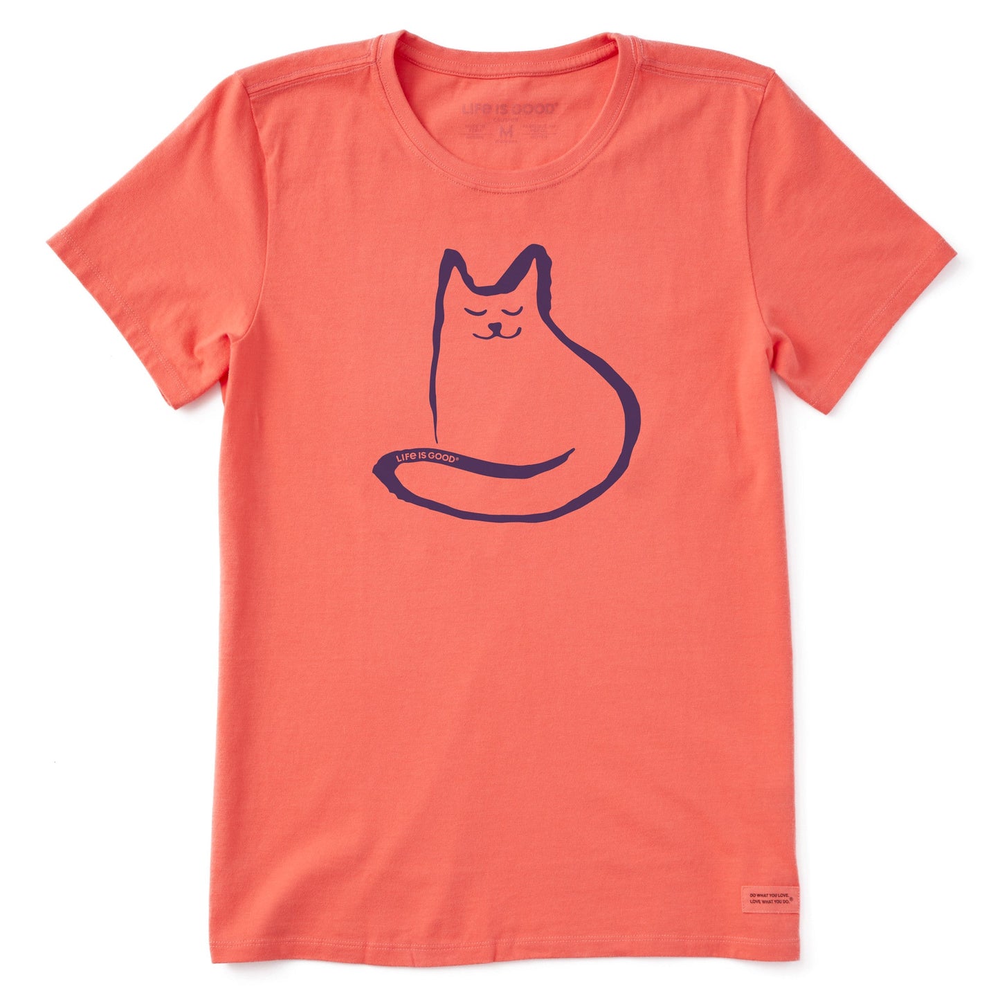 Women's Simple Cat Short Sleeve Tee