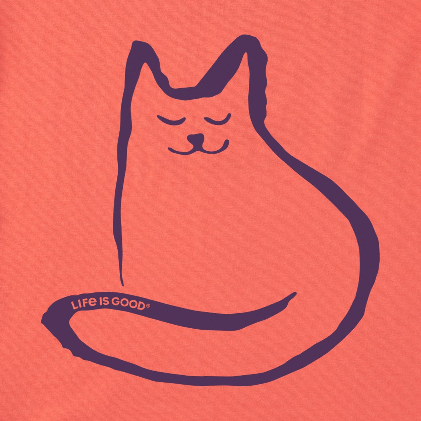 Women's Simple Cat Short Sleeve Tee