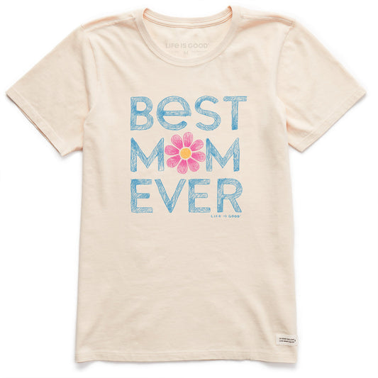 Women's Best Mom Ever Short Sleeve Crusher Tee