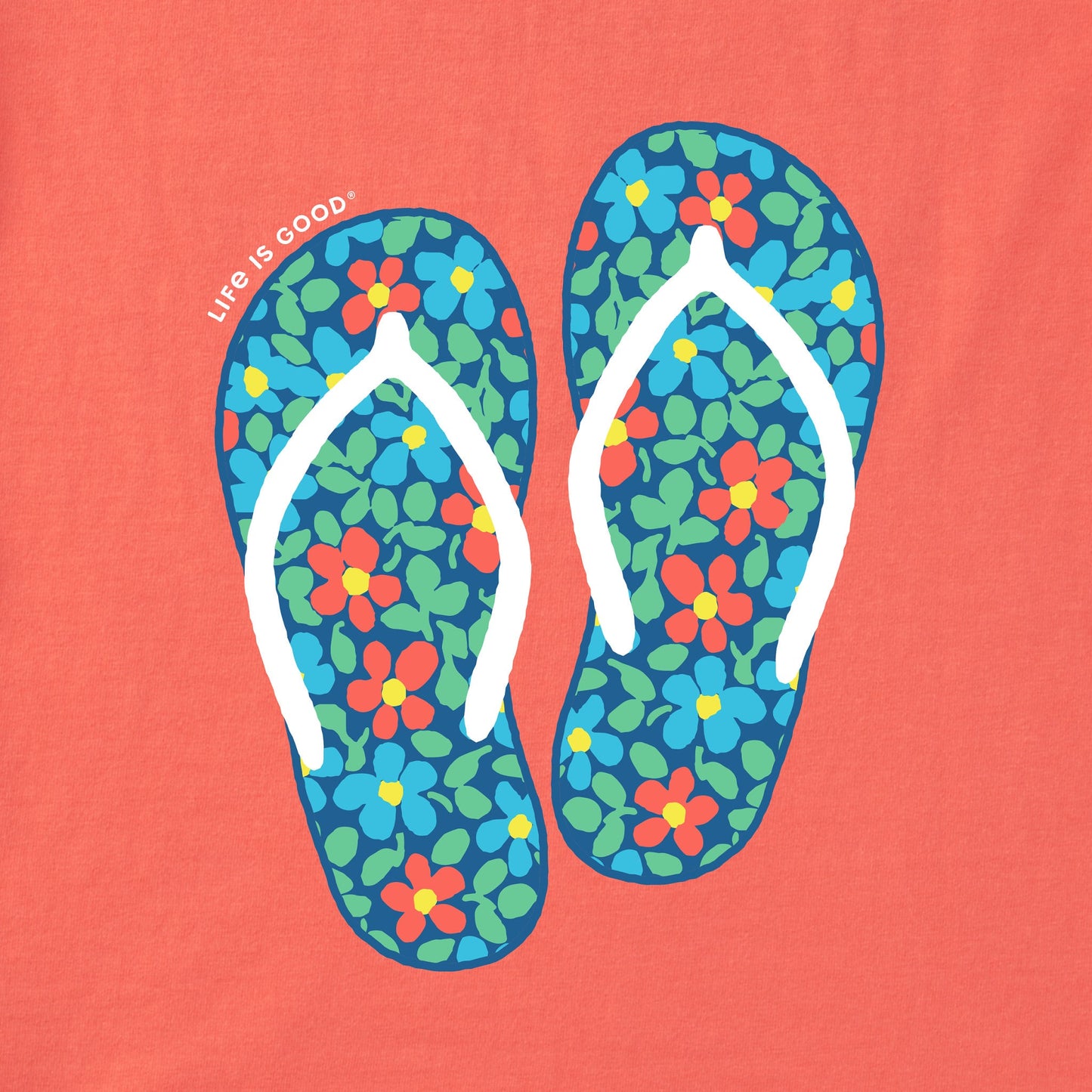 Women's Flower Flips Short Sleeve Tee