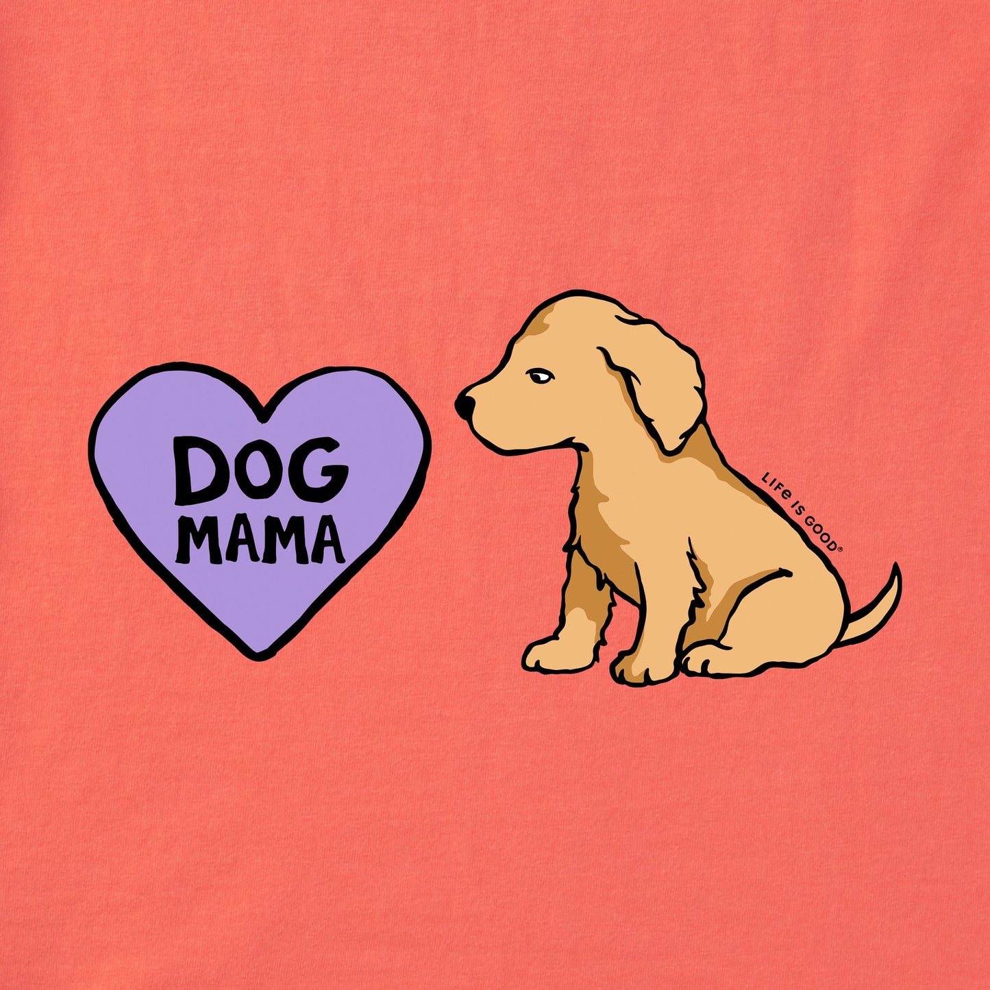 Women's Dog Mama Puppy Short Sleeve Vee