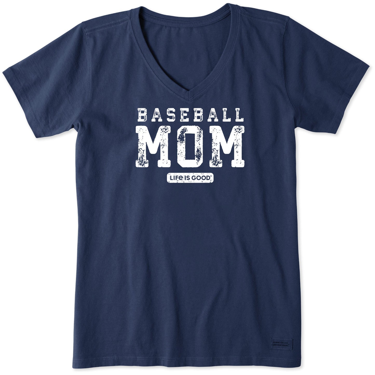 Women's Baseball Mom Athletic Short Sleeve Vee