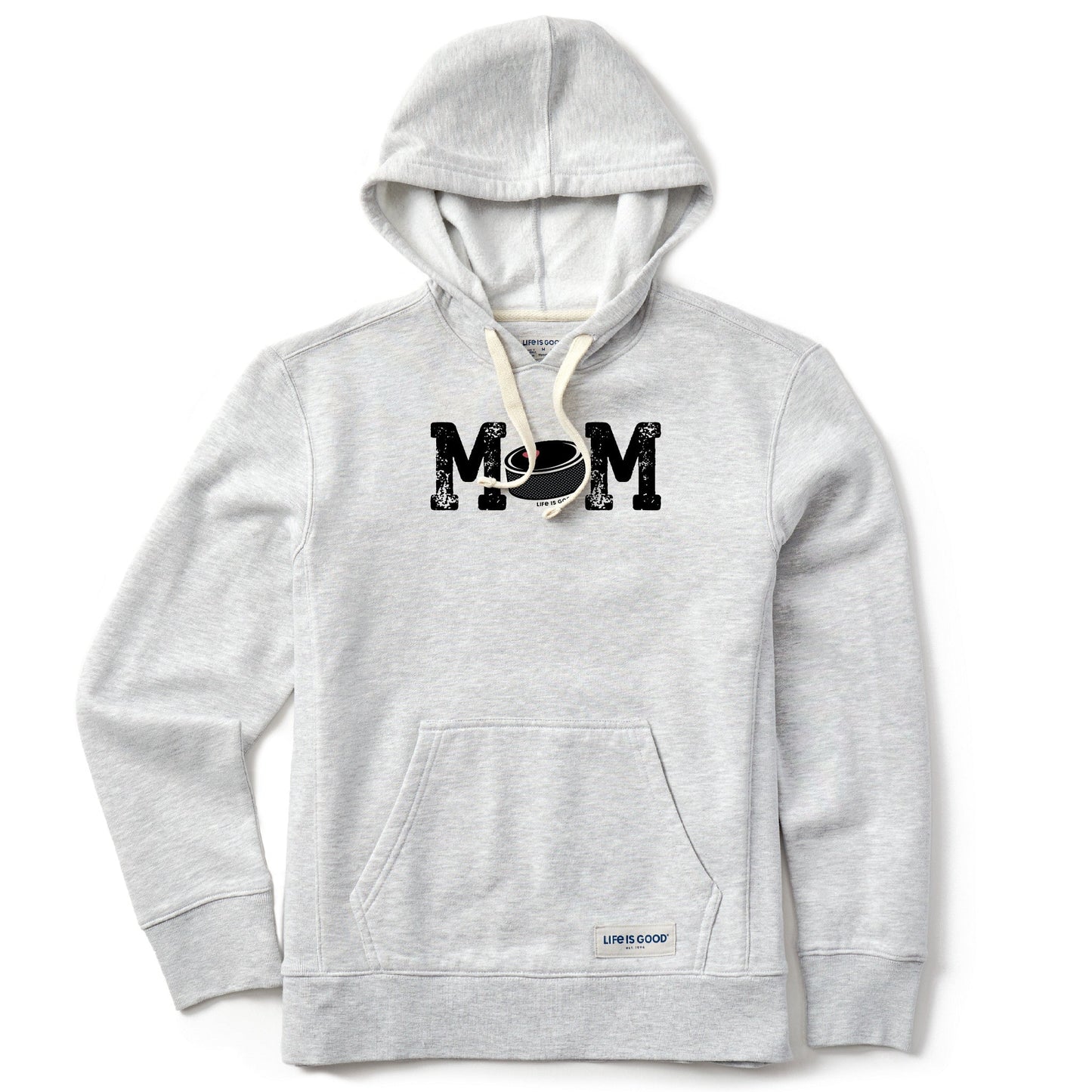 Women's Hockey Puck Mom Simply True Fleece Hoodie