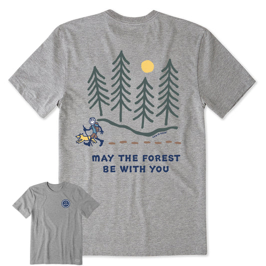 Men's Hiking Through the Forest Short Sleeve Crusher Tee