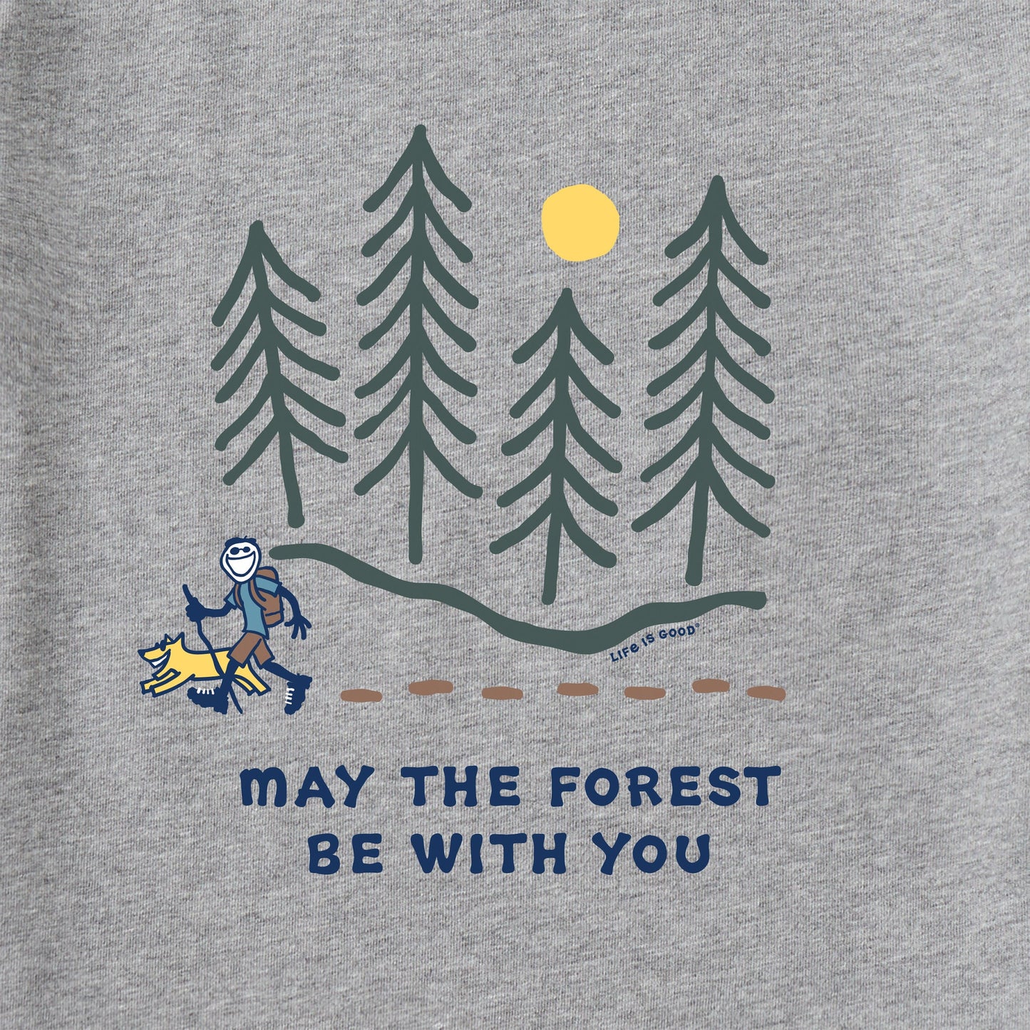 Men's Hiking Through the Forest Short Sleeve Crusher Tee