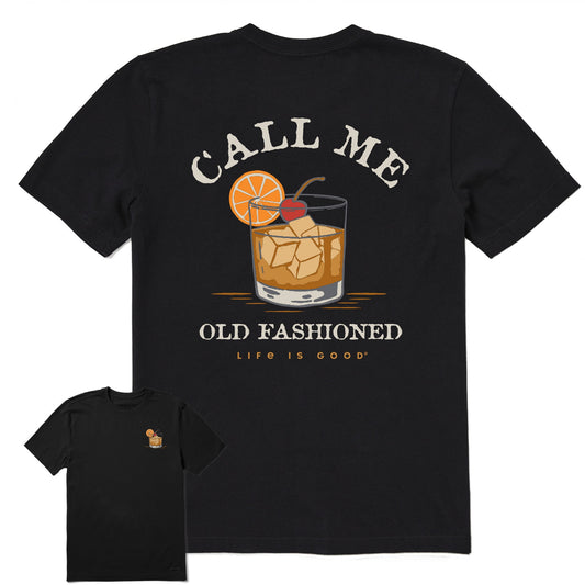 Men's Old Fashioned Short Sleeve Crusher Tee