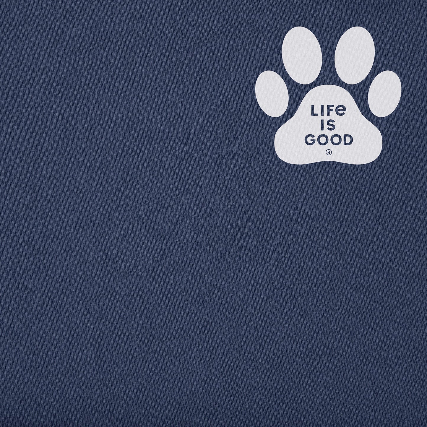 Men's Vertical USA Flag Dog Paws Short Sleeve Crusher Tee