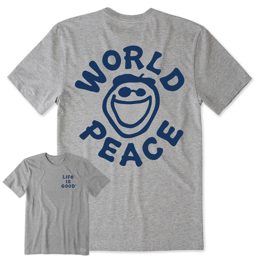 Men's World Peace Jake Short Sleeve Crusher Tee