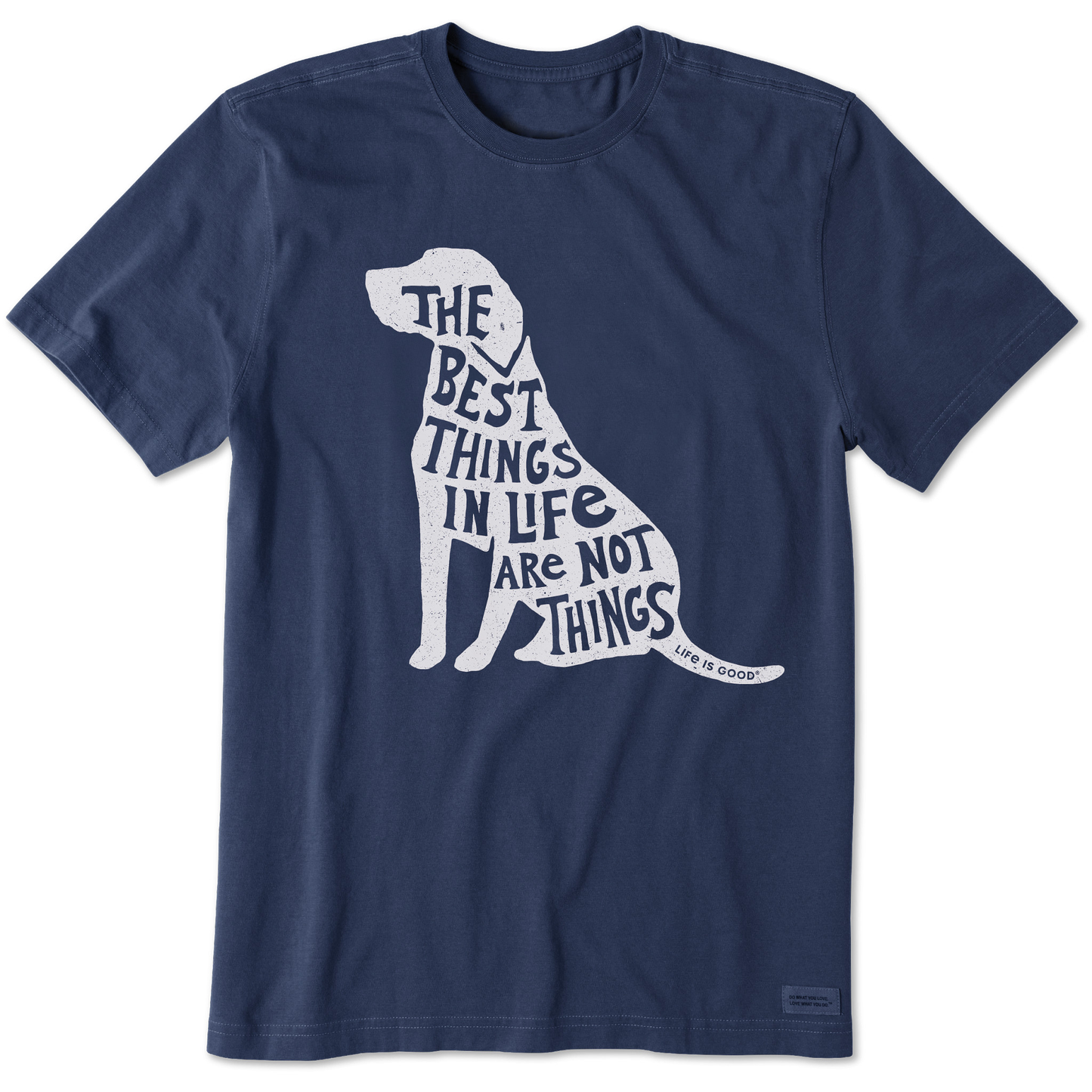 Men's Best Things Dog Silhouette Short Sleeve Crusher Tee