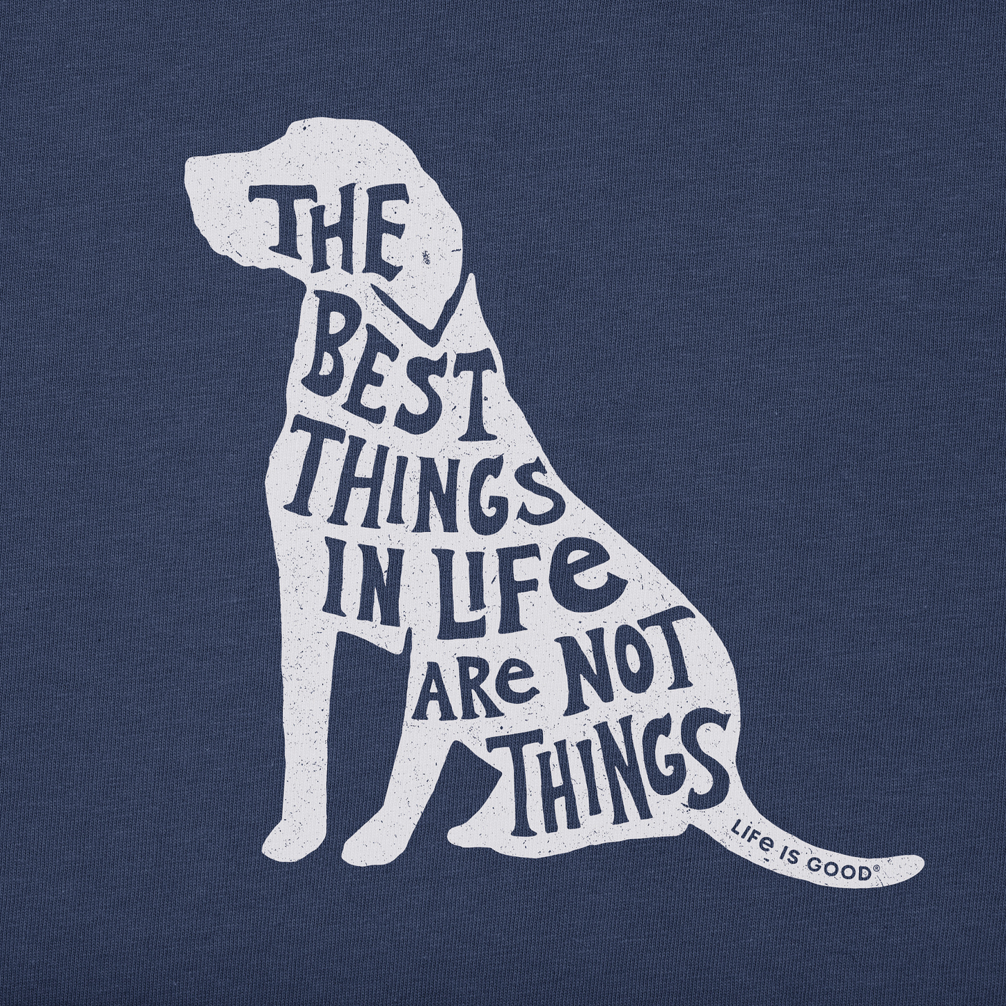 Men's Best Things Dog Silhouette Short Sleeve Crusher Tee