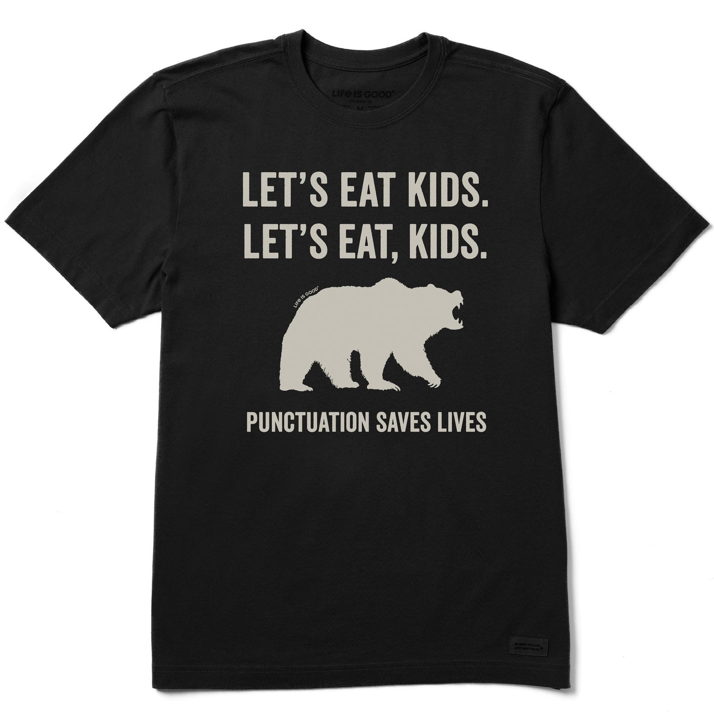 Men's Let's Eat, Kids Short Sleeve Crusher Tee