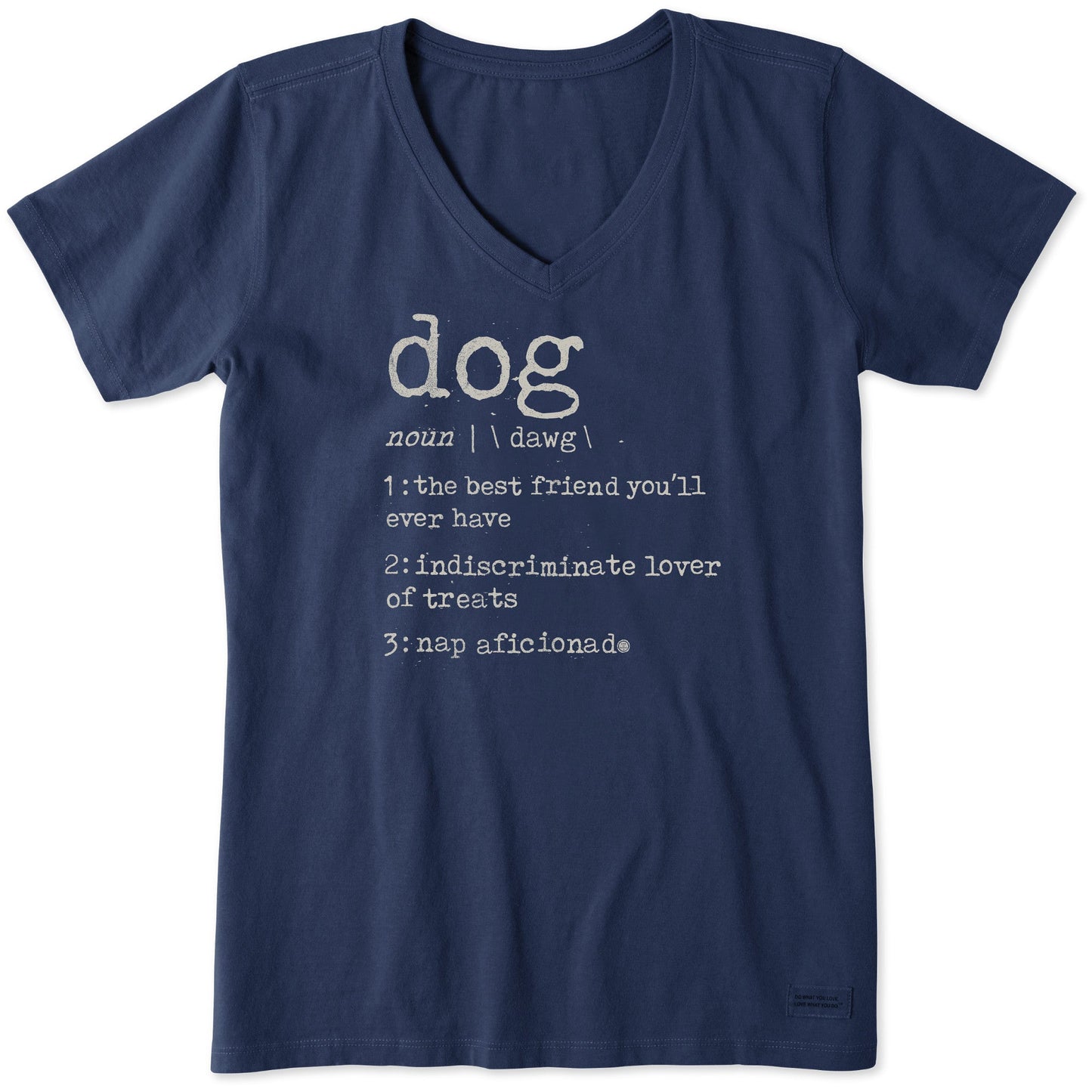 Women's Dog Defined Short Sleeve Crusher Vee