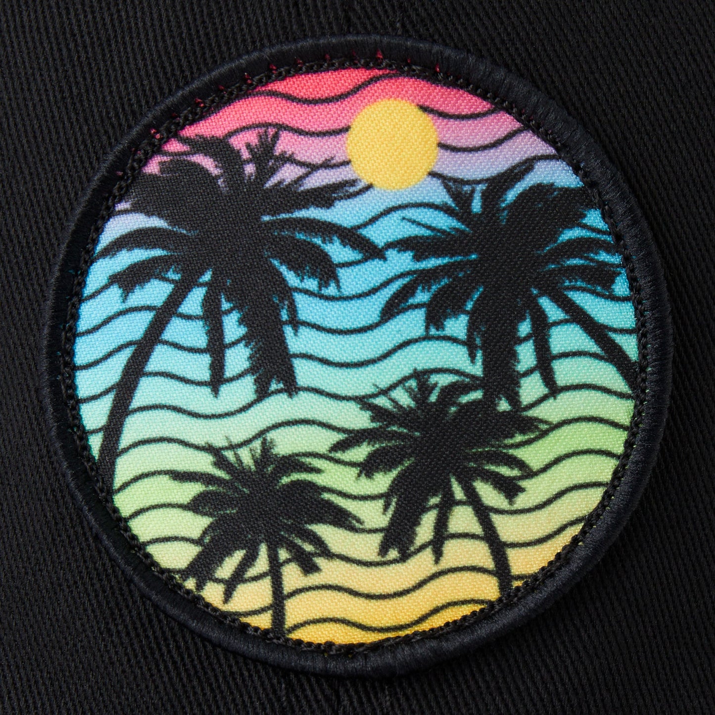 Adult Unisex Here Comes the Sun Palm Trees Trucker