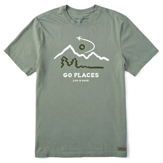 Men's Go Places Airplane Short Sleeve Tee