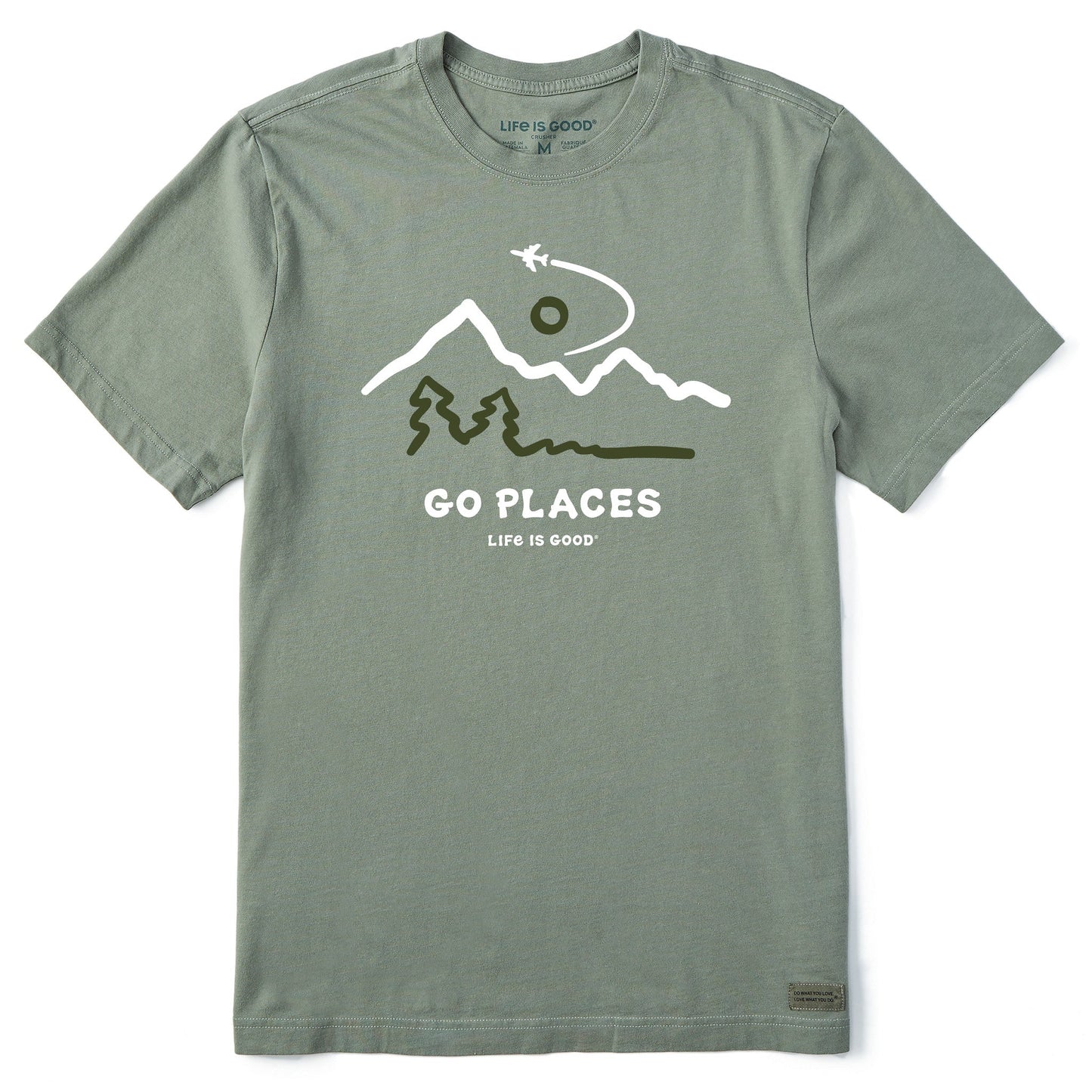 Men's Go Places Airplane Short Sleeve Tee