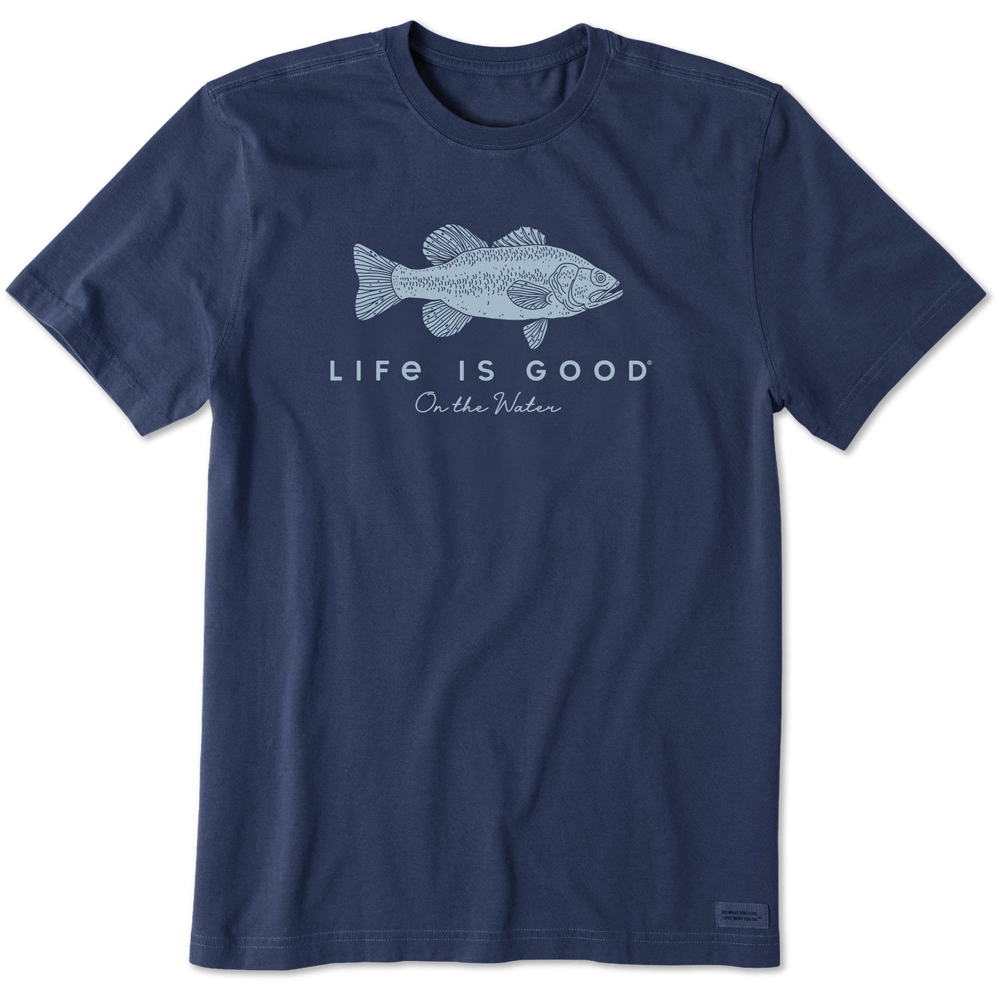 Men's Life is Good on the Water Bass Short Sleeve Tee