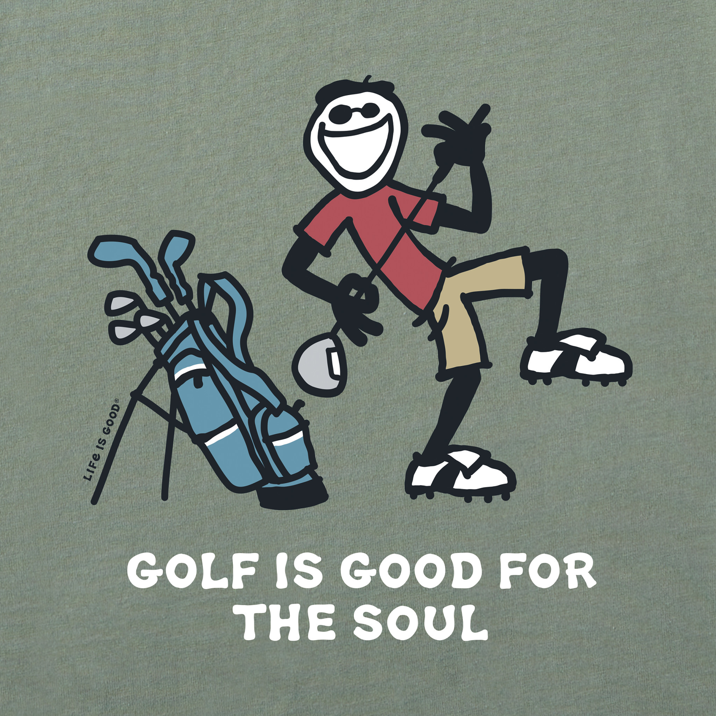 Men's Golf Is Good For The Soul Jake Short Sleeve Tee